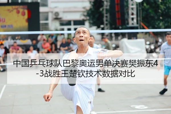 中国乒乓球队巴黎奥运男单决赛樊振东4-3战胜王楚钦技术数据对比
